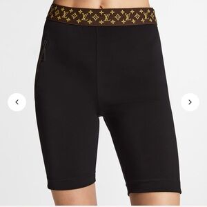 Louis Vuitton cycling shorts with monogram belt